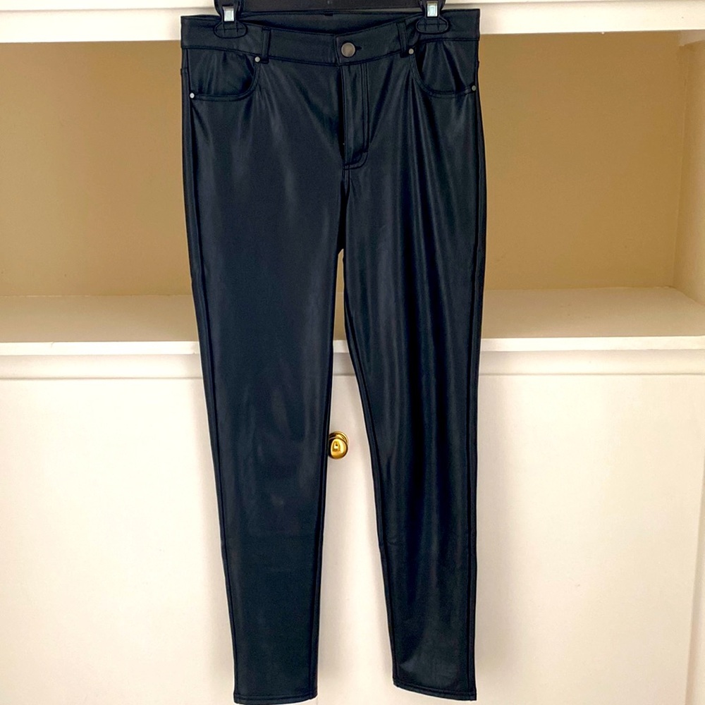 Calzedonia fleece lined faux leather skinny jeans